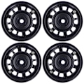 Miniatyrbild 3 av 8: 4 st 1/10 RC Beadlock-hjulnav 12 hål Metallhjulnav Ersättning för AXIAL/HSPBlack