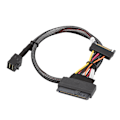 Pikkukuva 2 / 8: Mini SAS SFF-8643 - SFF-8639 U.2 4CH liitäntäjohto Intel 750 P3700 / PM963 SSD:lle