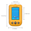 Miniatyrbild 2 av 8: Bärbar Sonar Fisk Finder Djupmätare Handhållen Isfisk Finder med Färgrik LCD-skärm för Utomhusfiske