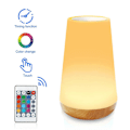 Miniatyrbilde 1 av 4: LED Nattlys, Sengelampe, Berørings Nattlampe med 13 Skiftende Farger, Oppladbar Bordlampe med Fjernkontroll for Soverom, Babyrom og Stue