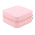 Miniatyrbillede 8 af 8: PU læder rejse smykkeskrin Bærbart rum Opbevaringsområder Blødt foring Armbånd Smykker Organizer Holder til kvinder