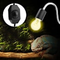 Miniatyrbillede 5 af 6: Justerbar krybdyrvarmelampestand med 360° rotation - EU-stik 220V