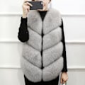 Miniatyrbilde 1 av 3: Fuskepels Vest Dame Uten Ermer Outwear Jb5-2 XL Grå