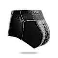 Miniatyrbilde 1 av 5: Polstret rumpeforstørrende truse for kvinner XL Mid-waist 123black