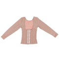 Miniatyrbillede 1 af 8: Åndbar Shapewear Langærmet Justerbar Kropsformende Talje Slanketræner til kvinder (hudfarve)M