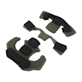 Miniatyrbild 8 av 8: 3PCS Memory Foam Pad Skyddande Svamp Foder Hjälm Stoppning Kit för Universal Motorcykel Scooter Cykel Cykelhjälm OD Grön