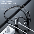 Miniatyrbilde 4 av 8: Trådløse beinledningshodetelefoner Open Ear Bluetooth Sports Headset BL09 for trening, løping, sykling og fotturer