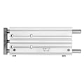 Miniatyrbillede 1 af 8: Pneumatisk luftcylinder tynd med 3 styrestænger aluminiumlegering hardware MGPM12X100