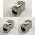 Miniatyrbillede 2 af 5: Rj45 Keystone Netværk Værktøjsfri Keystone Jack Modul Fuld Skærmet Zinklegering
