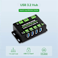 Miniatyrbillede 5 af 5: USB3.2 HUB 4U Udvidet 4-vejs USB 3.2Gen1 Interface 5Gbps Industriel HUB Adapter Kompatibel med MacOS