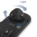 Miniatyrbilde 8 av 8: 4 i 1 trådløs lader Rask trådløs ladestativ Brakettstøtte for IPhone 14 for Iwatch for IOS ørepropper svart