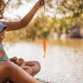 Miniatyrbillede 4 af 8: 20 STK 7,5 cm blød plastik fiskelokker t hale Grub orm lokkemad fiskegrej tilbehør (orange)