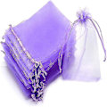 Miniatyrbillede 2 af 4: Grapefrugt Organza Pose med Snøre - 100 stk. Beskyttelsespose til Klaser 30x20cm/15x20cm/10x15cm Pink 10x15cm