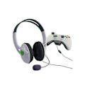 Miniatyrbilde 2 av 3: Hodetelefoner med mikrofon kompatibel Xbox 360 Controller-K