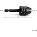 Miniatyrbild 2 av 3: 0,6-8mm Skruvdragare Chuck Nyckel Slagborr Chuck Frigöringsborr Adapter 1/4\" Hex Skaft