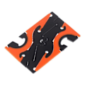 Miniatyrbillede 1 af 5: Selfie Carbon Card Foldbar Mobiltelefonholder Bærbar Justerbar Telefontilbehør Orange