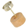 Miniatyrbilde 7 av 8: Lysestake Rund Form Trebase Hjem Dekorativ Lysestake for Stue Kontor Soverom