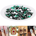 Miniatyrbild 6 av 8: 1000 st Point Back Rhinestones DIY Bröllop Smycken Kläder Armband Tillbehör 8mm Grön