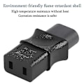 Miniatyrbillede 5 af 5: 2-Pin IEC 320 C8 Han til IEC 320 C9 Hun AC Adapter 6A/250V EU Industriel Strømkonverter