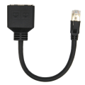 Miniatyrbild 8 av 8: RJ45 Ethernet Adapter Kabelförlängning 1 till 2 Port Utmärkt Anslutning Transmission Splitter Adapter för hemmakontor
