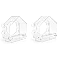 Miniatyrbilde 1 av 5: Middels veggmontert fuglebur i plast, transparent lite kjæledyrfuglebur