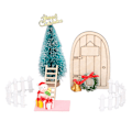 Miniatyrbillede 1 af 8: Dukkehus juledekoration 1:12 miniature scene levende form udsøgt design dukkehus tilbehør