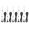 Pikkukuva 1 / 8: 5 kpl SMA‑M 2.4G -antenni reitittimen magneettijalustalla ulkoiseen jatkeeseen YAESU VX‑3R:lle