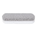 Miniatyrbillede 1 af 8: Fodsten af skumglas - Dobbeltsidet fjerner hård hud - Scrubber - Naturlig pedicure-fil - Eksfoliering til fødder - Grå/hvid