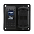 Miniatyrbillede 5 af 8: 12/24V vippekontaktpanel 2 USB-oplader med digitalt voltmeter til bil RV marinebåd bus