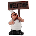 Miniatyrbilde 1 av 8: Resin Chef-figurer Ornament Statue Modell Håndverk Dekor Bar Kaffebar (#1)