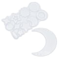 Miniatyrbilde 5 av 8: 2 stk. Resinformer Holdbare Gjenbrukbare Perforerte Design Silikonformer for Anheng med Fiske Line