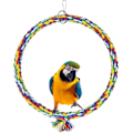 Miniatyrbild 1 av 5: Fågelgunga, Hängande Leksaker för Burar Bomullsrepsgunga Bittålig Sittpinne Leksak Papegojleksak Motverkar Uttråkning för Undulater, Nymfparakiter, Conures, Finkar, Små
