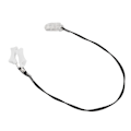 Miniatyrbilde 7 av 8: Lydhjelpemidler Transparent Klipsholder Forhindrer Tapt Lydforsterker Svart Lanyard for Eldre Barn M Binaural