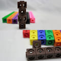 Miniatyrbild 3 av 8: 100 st 10 färger Barn Multi Linking Counting Cubes Snap Blocks Barn Tidig Utbildning Byggstenar Leksaker