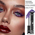 Miniatyrbillede 3 af 5: Farverig Mascara, Vandfast Langtidsholdbar Tyk Mascara (Lilla)