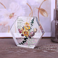 Miniatyrbild 5 av 5: Stora silikonhartsformar för blomsterkonservering - Hexagonform, djupa gjutformar (20x23x5cm)