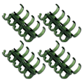 Miniatyrbillede 4 af 8: 20 stk. Binde-ringe Segmenteret design Holder 60 ark 11mm Bindetykkelse Kontorartikler Grøn