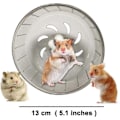Miniatyrbild 2 av 5: 5.1 Tum Tyst Hamsterhjul, Hamsterleksaker för Hamsterbur, Supertyst Spinner Träningshjul