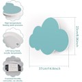 Miniatyrbilde 3 av 4: Vegglampe Sky Lampe Innendørs Vegglampe Akrylskjerm med Innebygde LED-lys for Barnerom Varm Belysning Blå