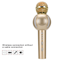 Pikkukuva 8 / 8: Monitoiminen Bluetooth-langaton mikrofoni puhelimeen karaokeen (kultainen)