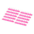Miniatyrbillede 7 af 8: 10 stk. Bindekamme ABS 6 Huller Binderinge til Lærer Studerende Dokument Notebook Fremstilling Pink