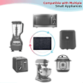 Miniatyrbilde 5 av 5: 3-pakke varmebestandig matte for airfryer, varmebestandig matte for beskyttelse av benkeplate, kaffemaskinmatte