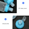 Miniatyrbilde 3 av 5: 300 ml myk sportsflaske i T人造皮革, sammenleggbar for turgåing, sykling og klatring