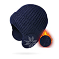Pikkukuva 1 / 5: Hattu Talvi Neuloa Korvaläpät Hatut(Navy Blue)
