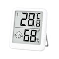 Miniatyrbild 1 av 5: Termometer Hygrometer inomhus digital, mini LCD termometer, hygrometer rumstermometer inomhus med smiley-indikator