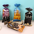 Miniatyrbilde 3 av 5: 100 stk  festposer, Ramadan-tema moské trykte mønster festgodteposer, gaveposer, med 105 vriddbare slips