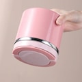 Pikkukuva 5 / 5: Termospullo kahvalla, 1000 ml ruostumattomasta teräksestä valmistettu lämmitysastia ruoalle, lounasrasia ruoka-astia, vaaleanpunainen