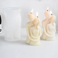 Miniatyrbillede 3 af 5: 3D stearinlysform silikone krop, silikoneform stearinlysform støbning, krop silikoneform