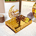 Miniatyrbillede 3 af 5: Akryl bakke, borddekoration bakke, måne og stjerner madbakke, borddekoration