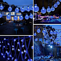 Miniatyrbilde 3 av 5: Solcellelyskjede utendørs vanntett IP65 20ft 20 LED 8 moduser)